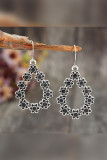 Flower Shape Alloy Earrings