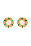 Turquoise Insert AlloyEarrings