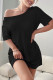 Black Backless Short Mini Dress