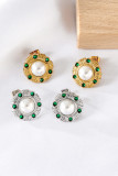 Turquoise Insert AlloyEarrings