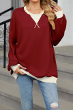 Colorblock Pullover Sweatshirt
