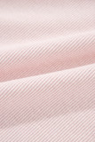 Delicacy Two-tone Color Exposed Seam Corduroy Shacket