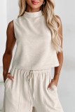 Sleeveless Top and Flare Pants Set