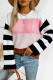 Colorblock Splicing Knitting Sweater