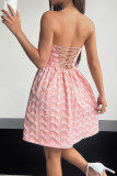 Pink Heart Fishbone Corset Dress