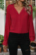 Red Lace Button Up Shirt