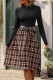 Plaid Long Sleeves Dress
