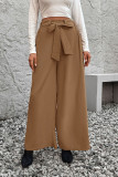 Khaki Wide Leg Pants