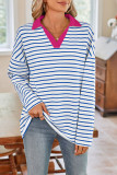 Stripes Long Sleeves Sweatshirt