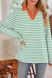 Stripes Long Sleeves Sweatshirt