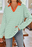Stripes Long Sleeves Sweatshirt