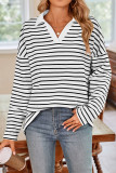 Stripes Long Sleeves Sweatshirt
