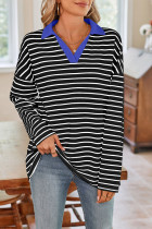 Stripes Long Sleeves Sweatshirt