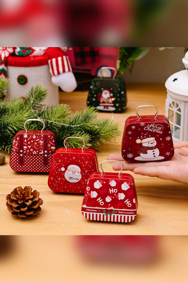Christmas Home Decor Iron Candy Box