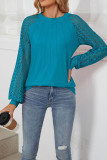 Lace Sleeves Splicing Top