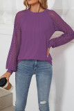 Lace Sleeves Splicing Top