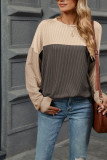 Colorblock Long Sleeves Top