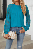 Lace Sleeves Splicing Top