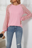 Lace Sleeves Splicing Top