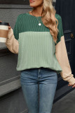 Colorblock Long Sleeves Top