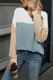 Colorblock Long Sleeves Top