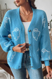 Halloween Ghost Front Open Cardigan