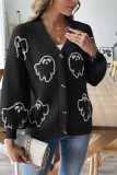 Halloween Ghost Front Open Cardigan