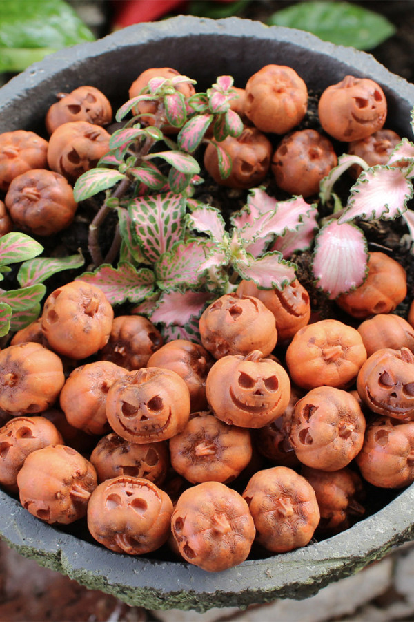 20PCS Set Resin Pumpkin Halloween Decor