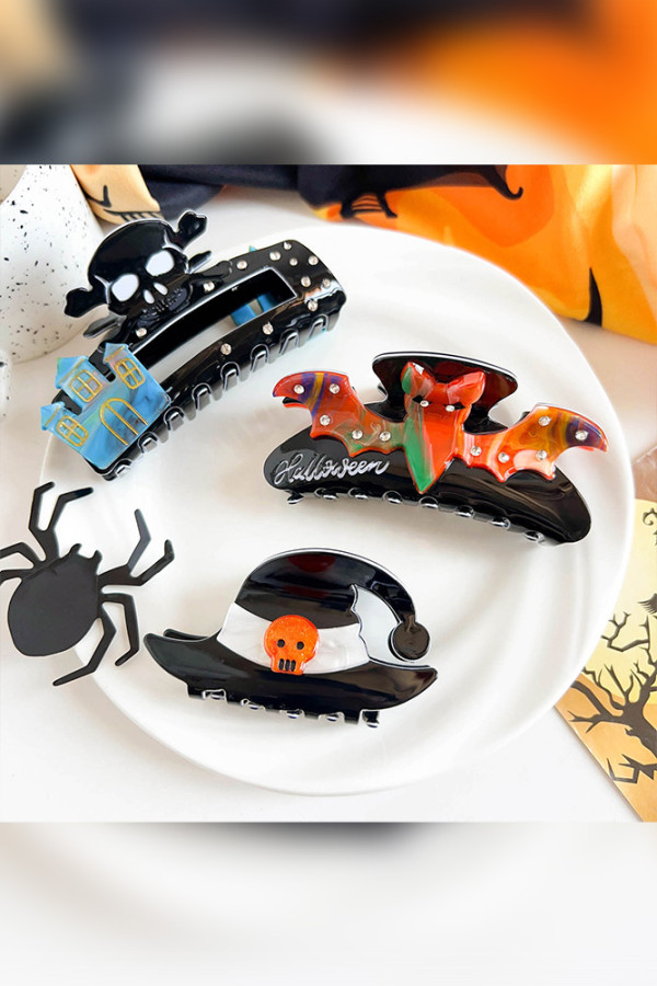 Halloween Acrylic Hair Clip