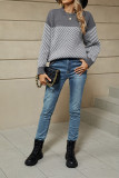 Colorblock Knitting Sweater
