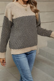 Colorblock Knitting Sweater