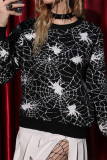 Halloween Spider Knitting Sweater