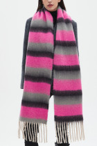 Colorblock Tassel Scarf