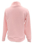 Half Zipper Design Solid Color Sweatshirt