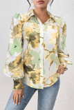 Washpainting Design Button Up Shirt