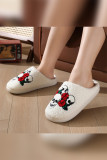 Halloween Skeleton Bats Slippers