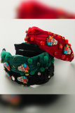 Halloween Floral Skeleton Hair Clip