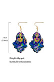 Halloween Tie Dye Scarry Character Earrings
