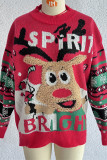 Christmas Reindeer Knitting Sweater