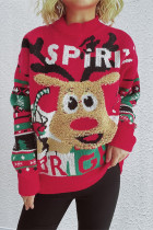 Christmas Reindeer Knitting Sweater
