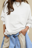 Solid Color Loose Sweatshirt
