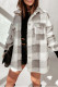 Plaid Fleece Jacket Coat