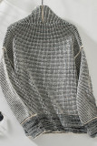 Front Open Waffle Knitting Cardigan