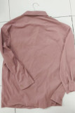 Pink Corduroy Shirt Coat