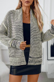 Front Open Waffle Knitting Cardigan