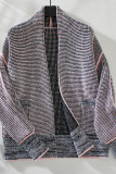 Front Open Waffle Knitting Cardigan