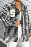 Vintage Houndstooth Jacket Coat