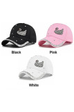 Swan Rhinestone Glitter Baseball Cap