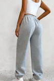 Grey High Waist Jogger Pants