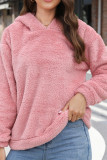 Pink Hooded Fleece Sweatshirt